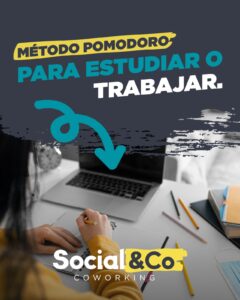 Método Pomodoro para estudiar o trabajar Social&Co Coworking